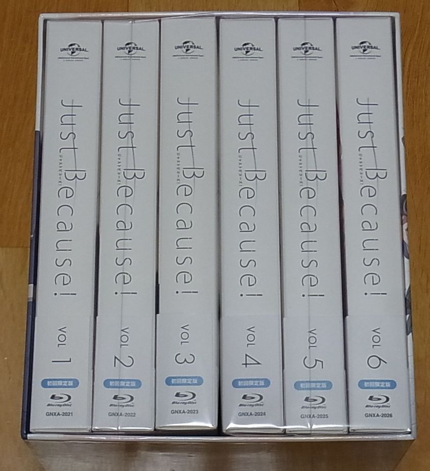 Animation Just Because! Blu-ray 1-6 Complete Set & Storage Box 