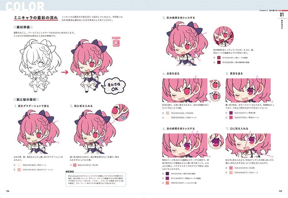 How to Draw MiniCharacters Basics&Expression Techniques for Drawing ChimattoCute 