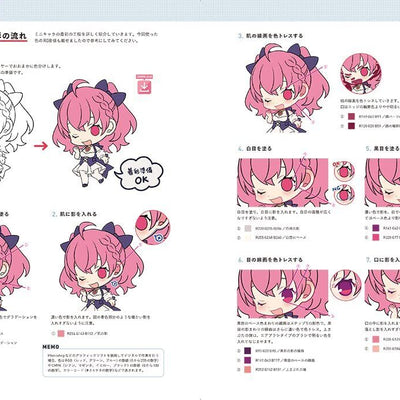 How to Draw MiniCharacters Basics&Expression Techniques for Drawing ChimattoCute 