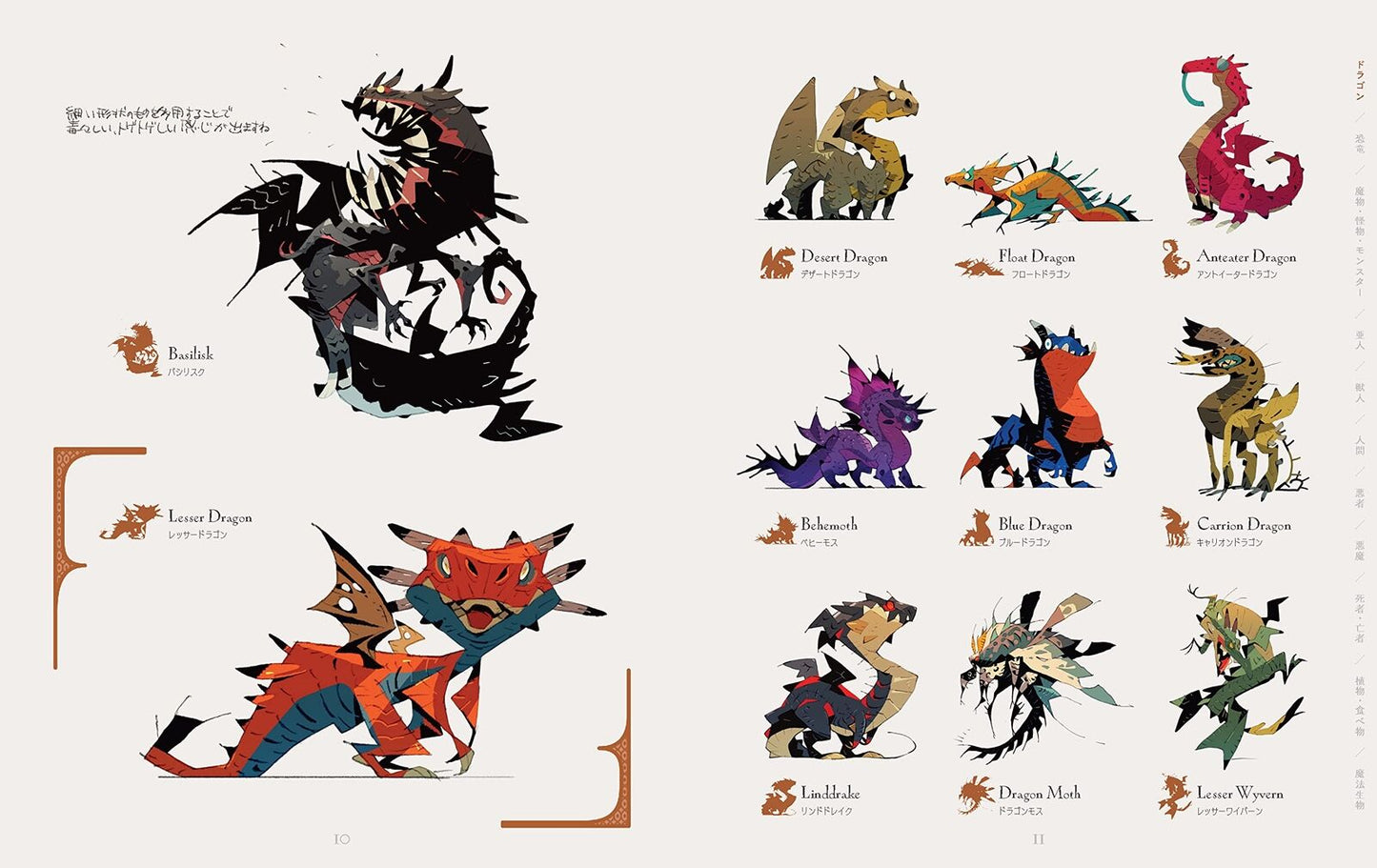 Satoshi Matsuura character design Monster&Human,Imaginary Creatures 