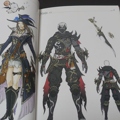 Final Fantasy 14 The Art of Eorzea HEAVENSWARD & STROMBLOOD Art Book Set 
