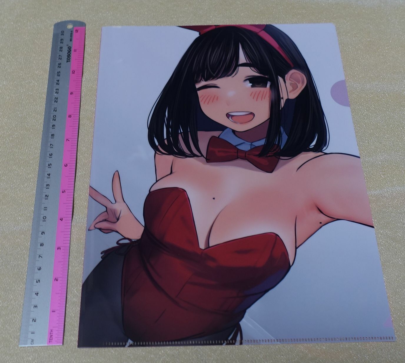 Yom Shoten Ganbare Doki chan Douki Bunny Girl Kohai-chan PVC Art Sheet 