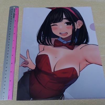 Yom Shoten Ganbare Doki chan Douki Bunny Girl Kohai-chan PVC Art Sheet 