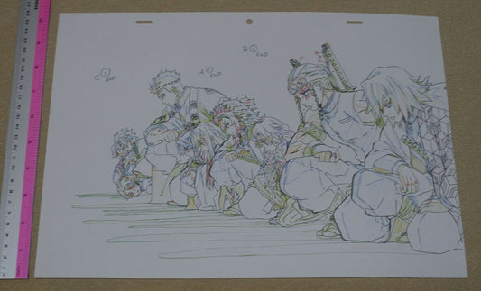 ufotable Kimetsu no Yaiba Demon Slayer Print Key Frame Art Sheet Pillars B 