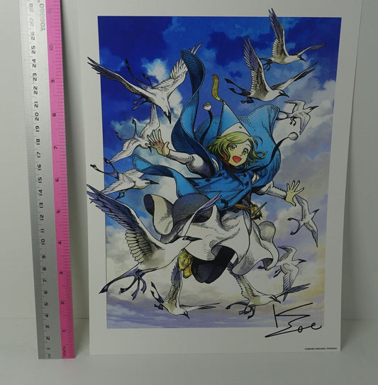 Kamome Shirahama ATELIER OF WITCH HAT Exhibition Event Item Printed Art Sheet 