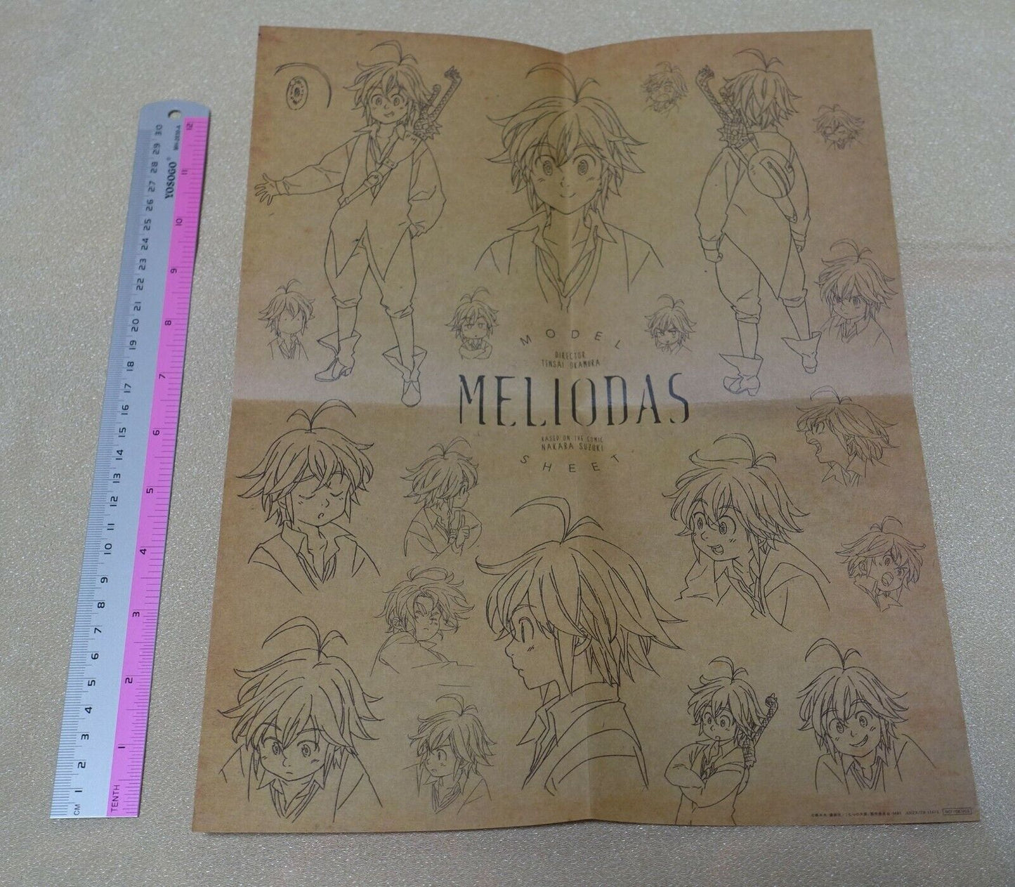 The Seven Deadly Sins Wanted Notice Poster MELIODAS 