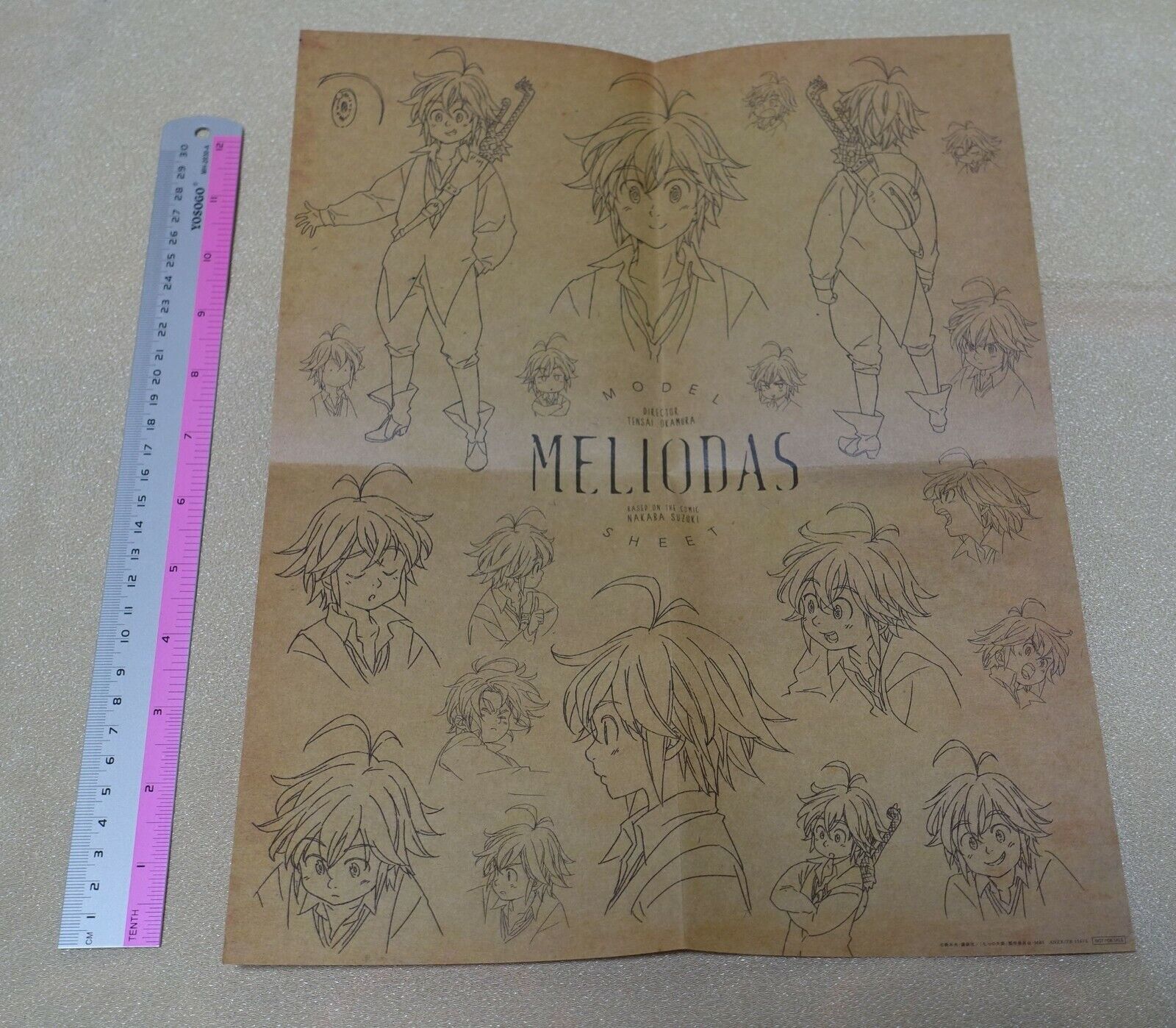 The Seven Deadly Sins Wanted Notice Poster MELIODAS 