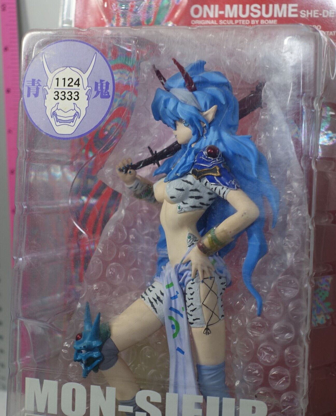 Kaiyodo Mon-Sieur Bome Collection Vol.1 ONI-MUSUME SHE-DEVIL BLUE 