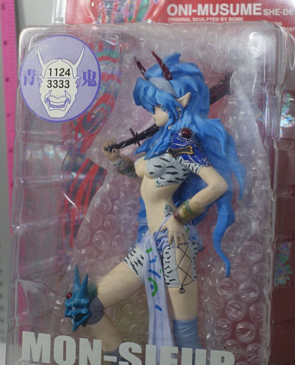 Kaiyodo Mon-Sieur Bome Collection Vol.1 ONI-MUSUME SHE-DEVIL BLUE 