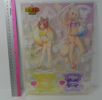 Nekopara After Acrylic Stand Figure Set Azuki & Coconut C100 