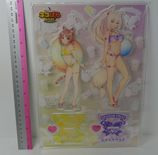 Nekopara After Acrylic Stand Figure Set Azuki & Coconut C100 