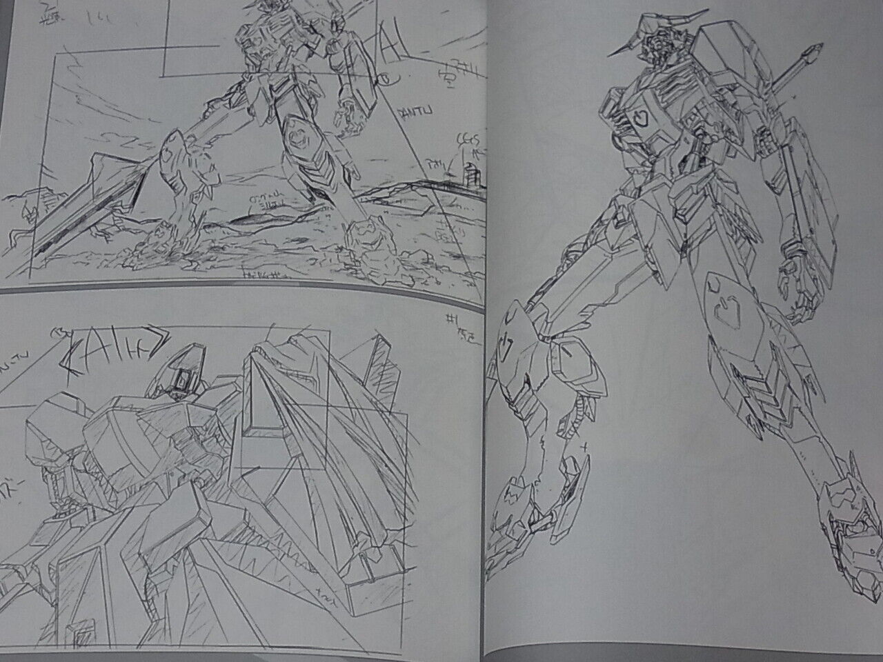Masami Obari Robot Animation Art Work Book Gundam Key Frame Art 