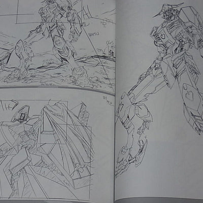 Masami Obari Robot Animation Art Work Book Gundam Key Frame Art 