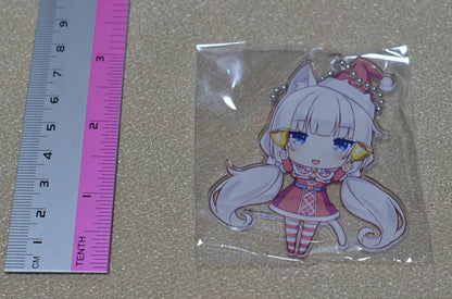 Nekopara Acrylic Key Chain Vanilla Christmas Costume 