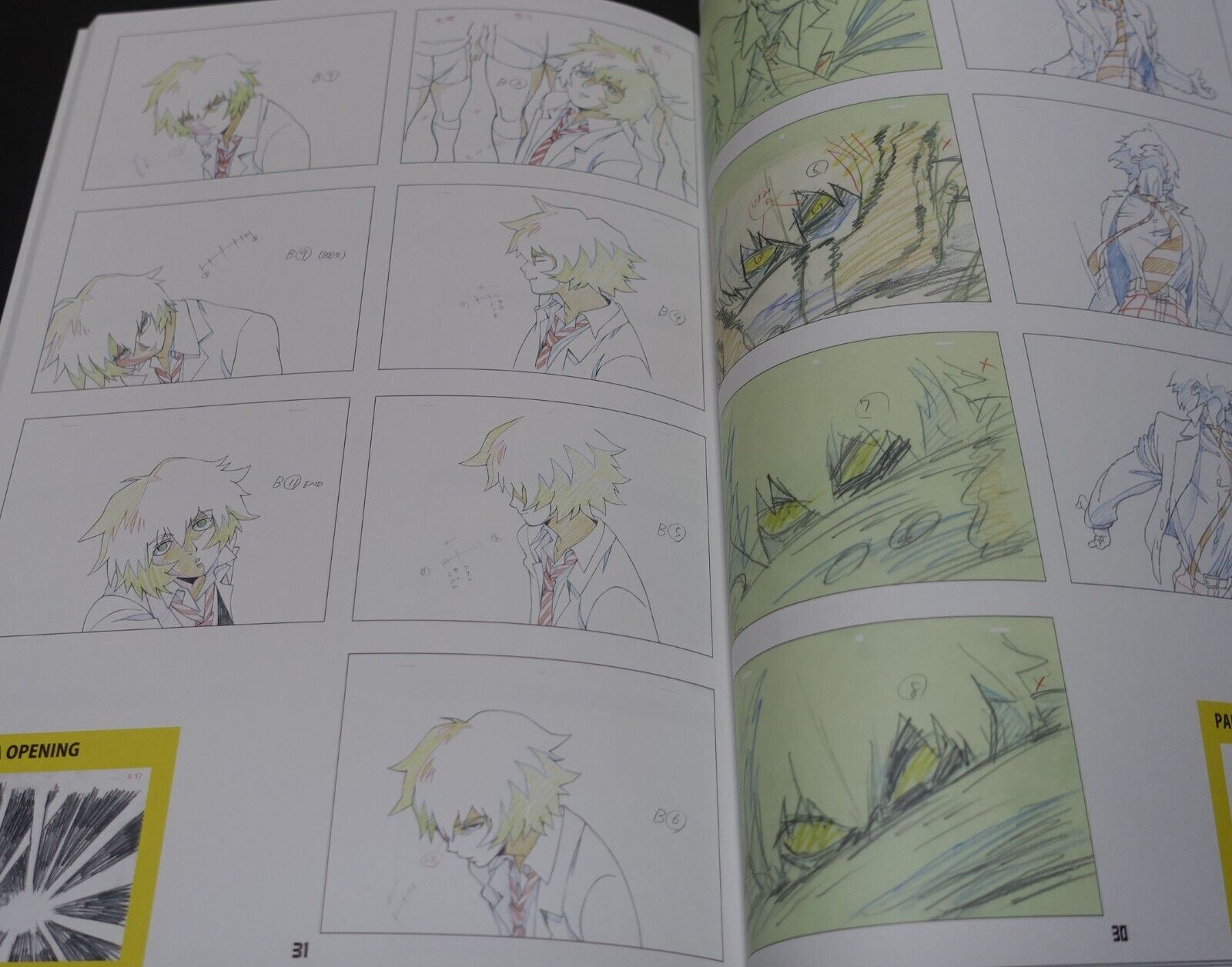 BONES Yoshimichi Kameda Mob Psycho 100 Key Frame Art Work Book Set 1-3 
