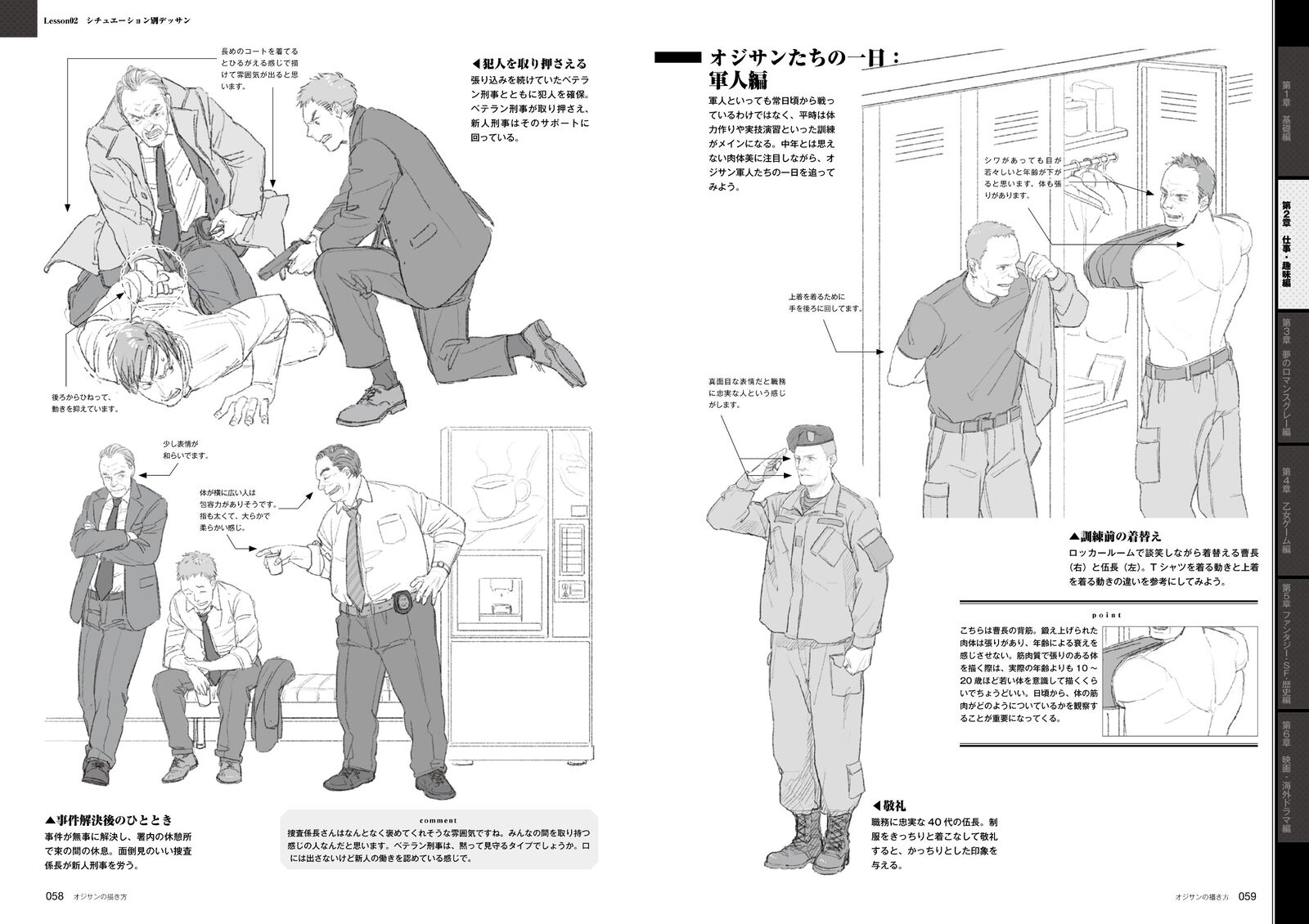 How to draw an old man 
