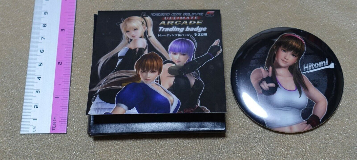 Dead or Alive 5 ULTIMATE ARCADE Steel Badge Hitomi 