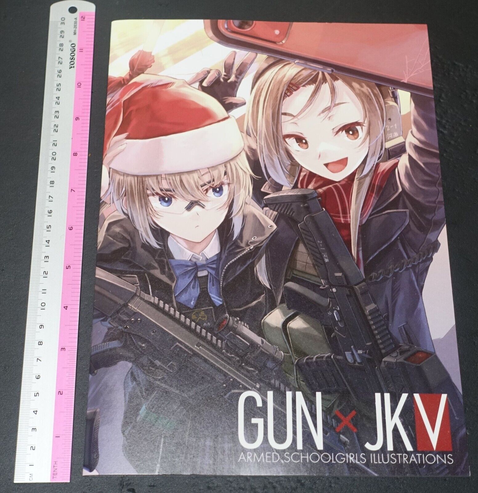 Maruyaki Salmon Color Art Book ARMED SCHOOL GIRLS ILLUSTRATIONS GUN x JK 5 
