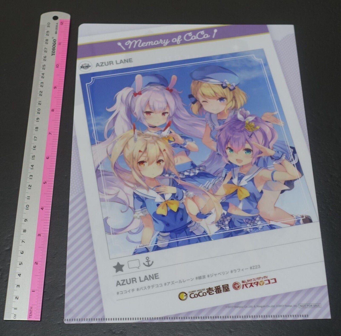 Yostar Azur Lane PVC Art Sheet Clear File TawkeHt 