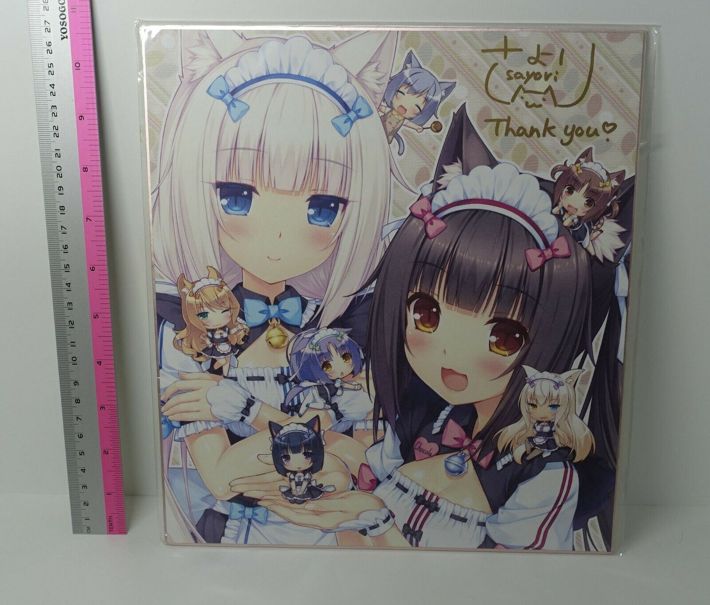 NEKO WORKs NEKOPARA Print Shikishi Art Board Sayori's Signature 