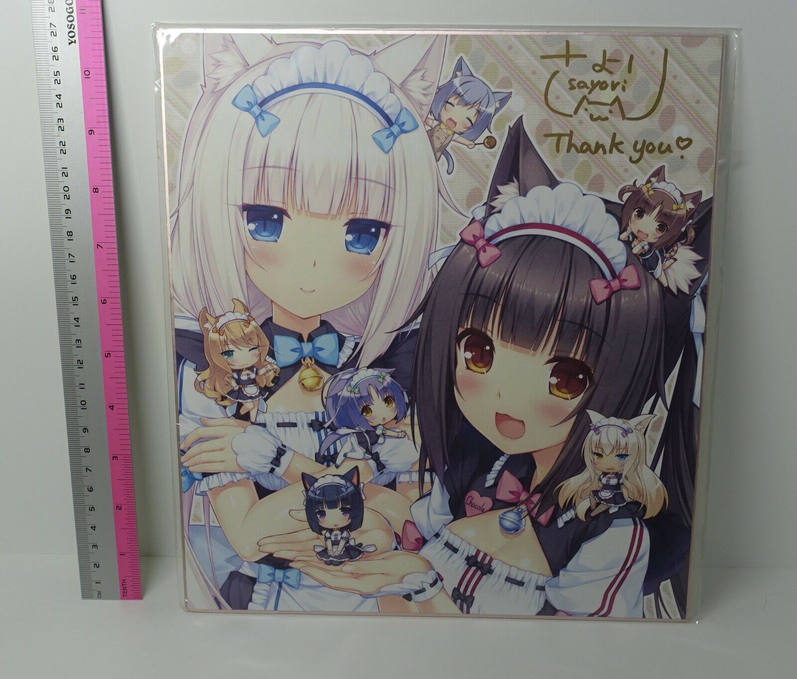 NEKO WORKs NEKOPARA Print Shikishi Art Board Sayori's Signature 