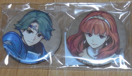Fire Emblem Echoes Button Badge 2SET Alm & Celica Not For Sale Item 