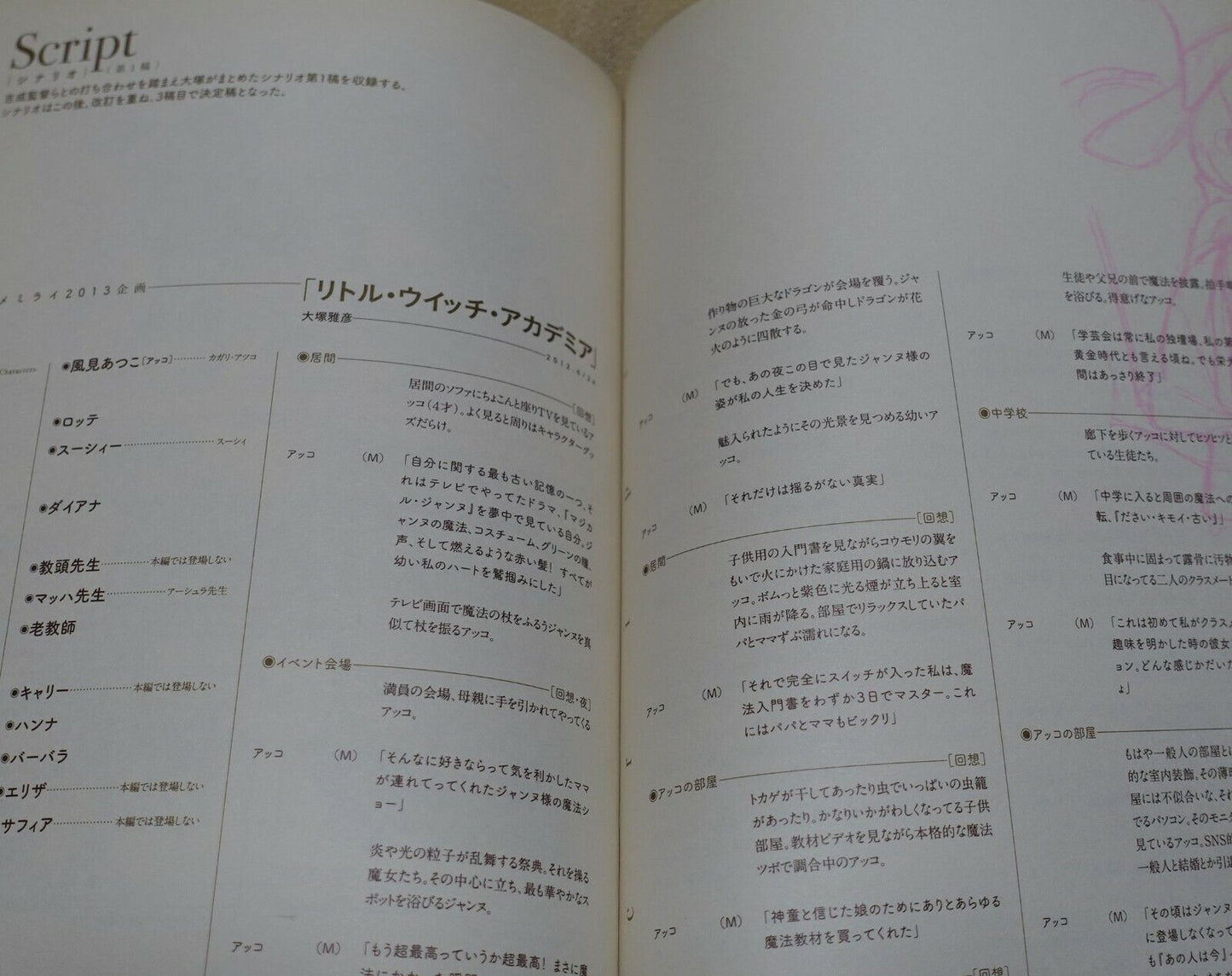 Little Witch Academia Setting Collection Book 112page 