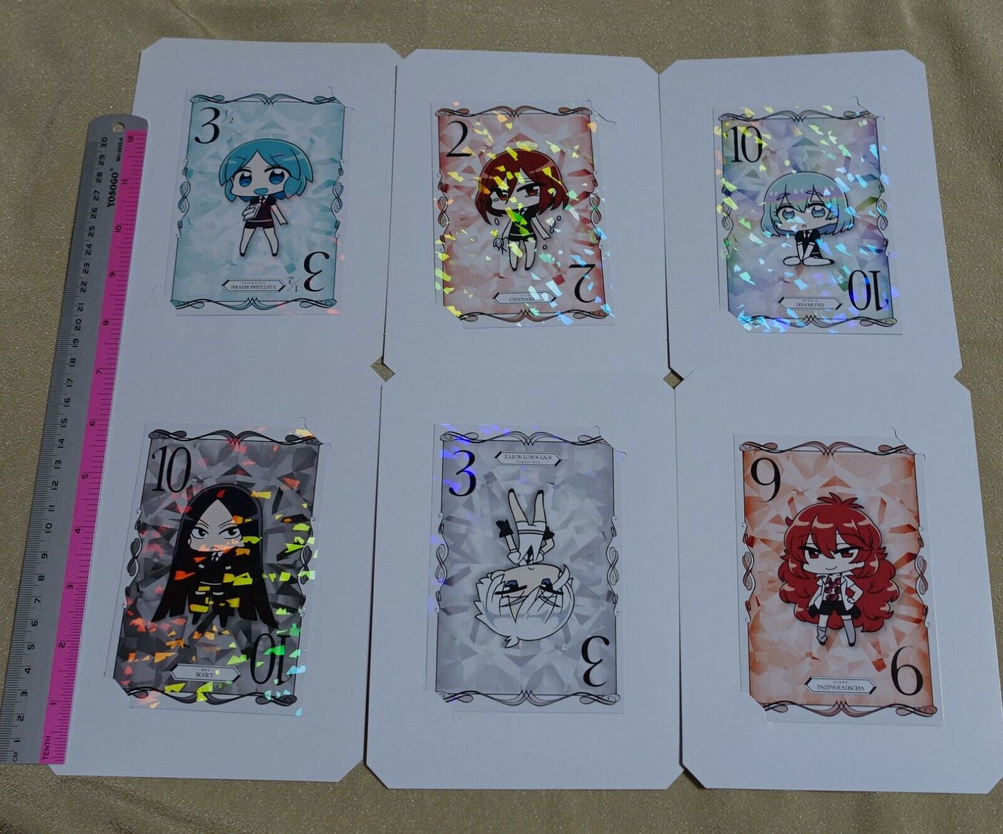 Houseki no Kuni Land of the Lustrous Character Card 6 Complete Set 