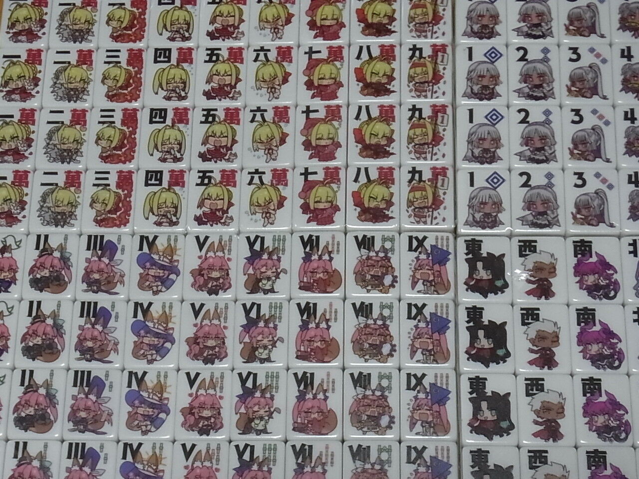 Fate EXTELLA LINK Holy Tile of the Moon Special Mahjong tiles SET Arco Wada 