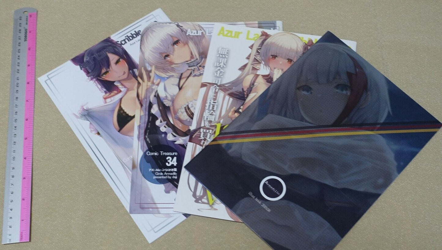 Daiji Armadillo Azur Lane Color Fan Art Book 4 Set 