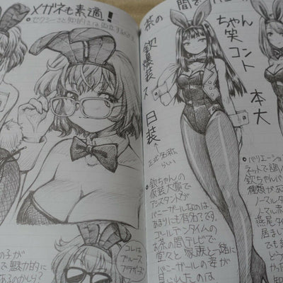 MAGUTA C-ARTS BUNNY GIRL ILLUSTRATION ART BOOK MAGUTA NOTE1 
