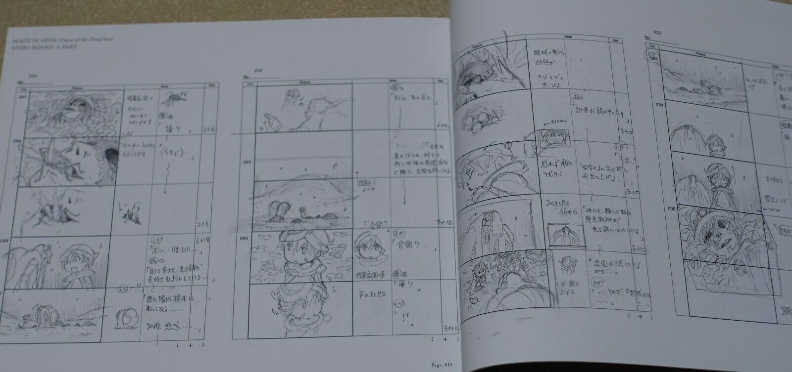 MADE IN ABYSS DAWN OF A DEEP SOUL Movie Story Board Art Book 380 Page 