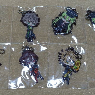 AMNESIA Character Rubber Key Chain 8 Set 