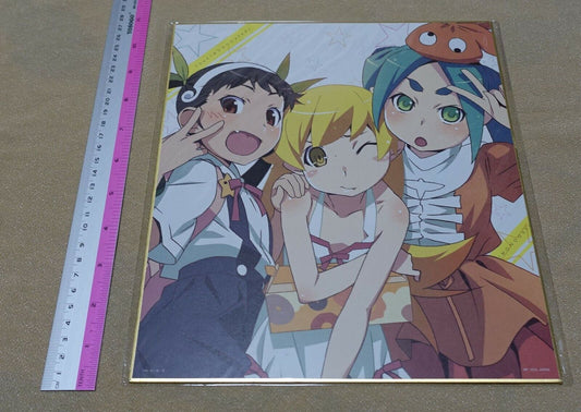Akio Watanabe Owari Monogatari Bakemonogatari Print Shikishi Art Board 