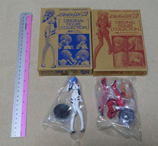Kaiyodo x Kadokawa Shoten Evangelion 2.0 Rei & Asuka Figure Set 