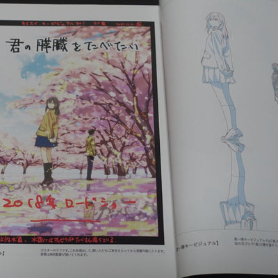 Yuichi Oka Animation I Want to Eat Your Pancreas Key Frame Revision Work Book 