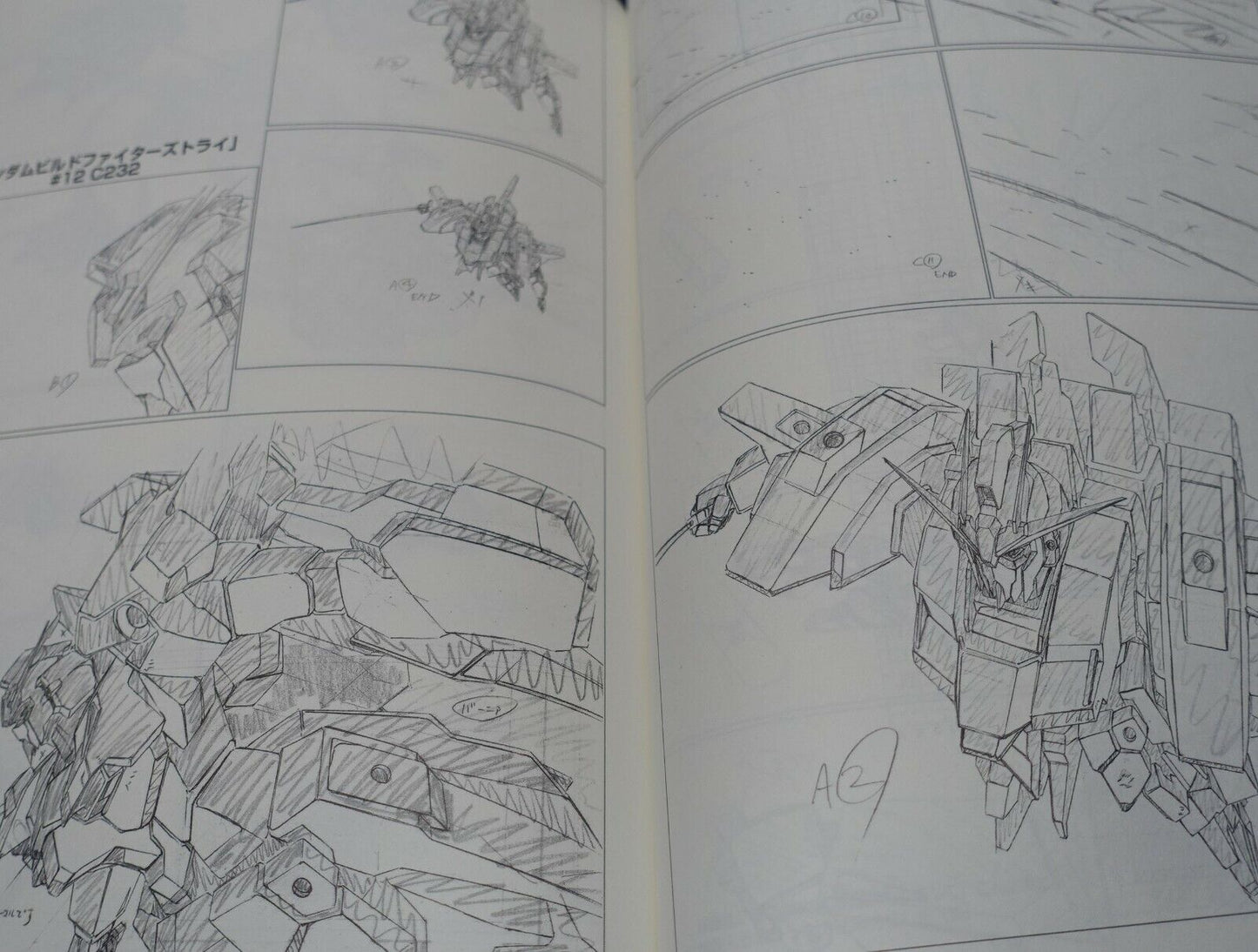 Shingo Abe Gundam Build Fighters Key Frame Art Work Book 