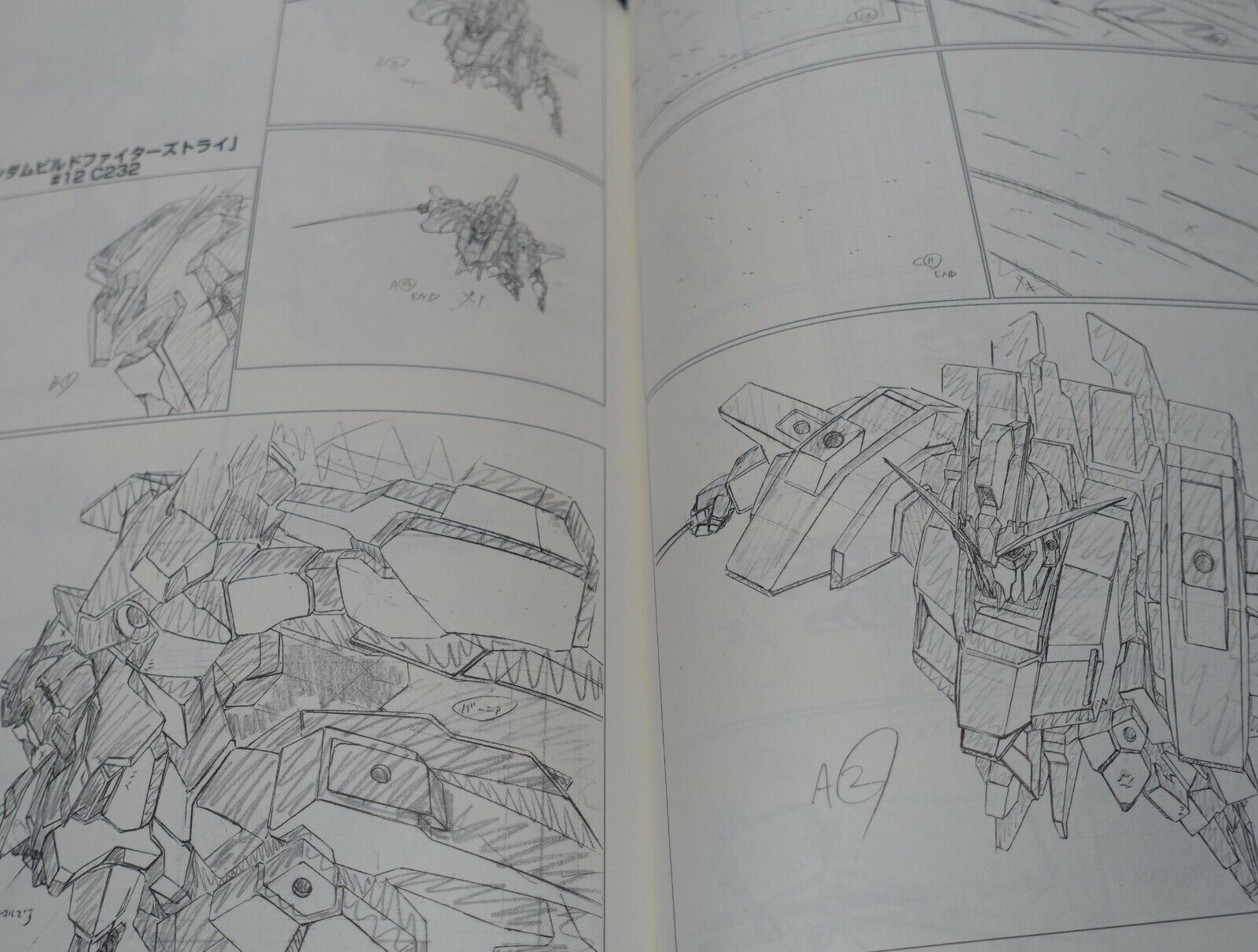 Shingo Abe Gundam Build Fighters Key Frame Art Work Book 