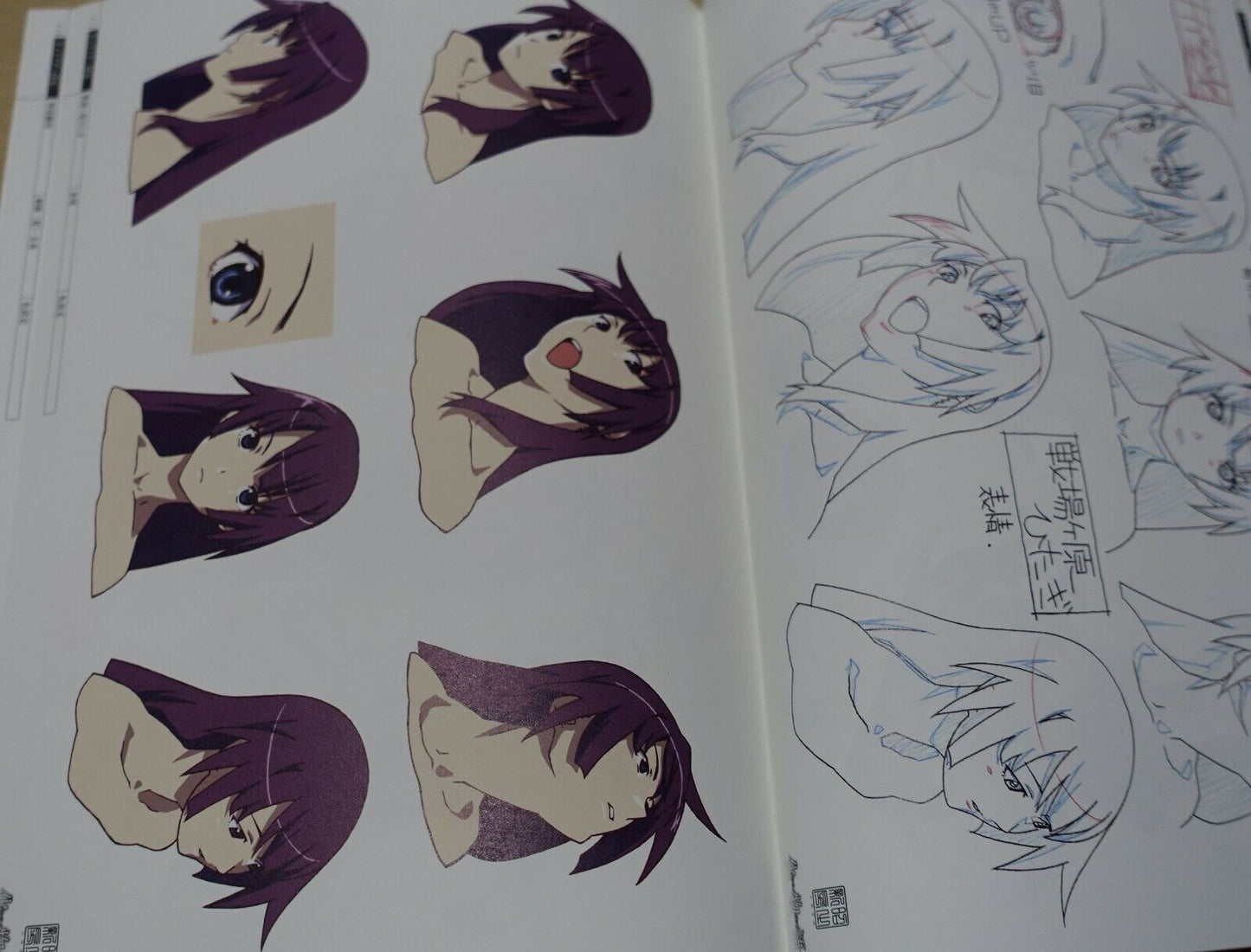 Bakemonogatari Production Note characters White Special Edition 