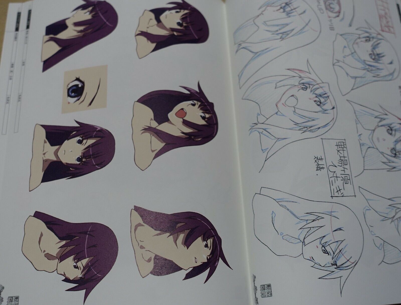 Bakemonogatari Production Note characters White Special Edition 
