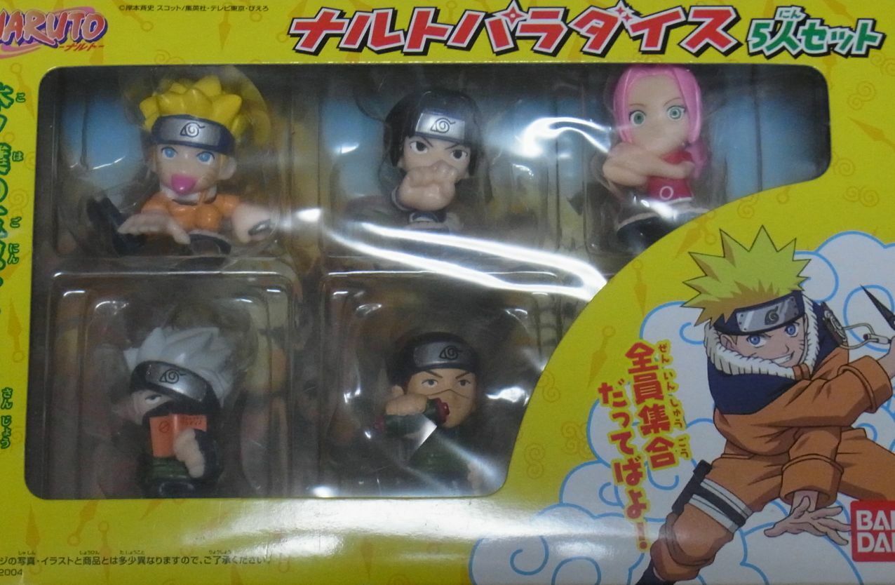 NARUTO Paradise 5 Characters Mini Figure Set 