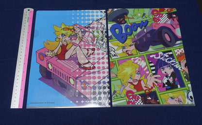 Gainax Panty & Stocking PVC Art Seet Clear File 2 Piece Set B 