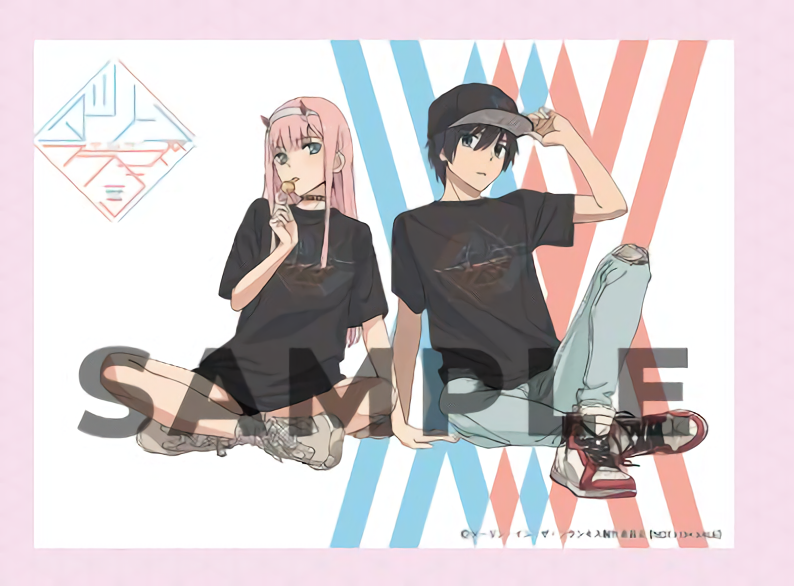 Darling in the Franxx A4 Size Clear Poste Zero T wo & Hiro C94 