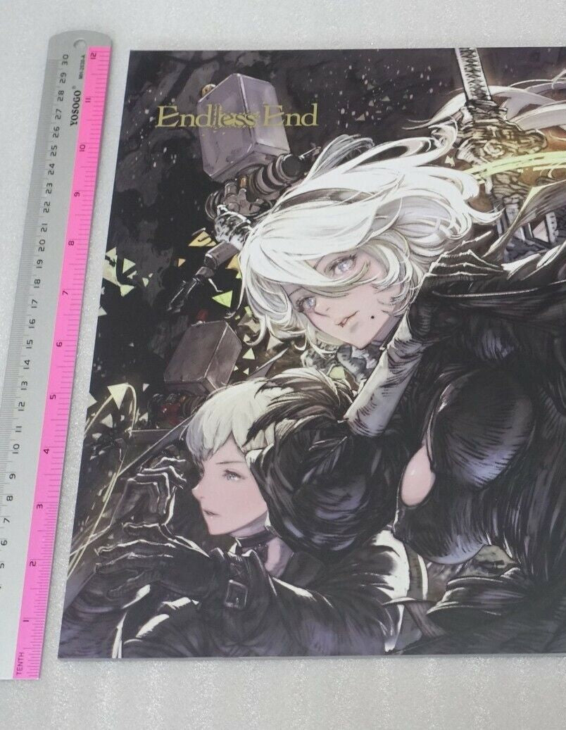 C99 Raita Kazama Nier Automata Fan Art Book Endless End & PVC Art Sheet 