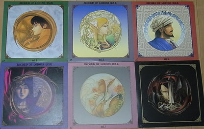 Record of Lodoss War LD Vol. 1-6 Complete Set Laser Disc 