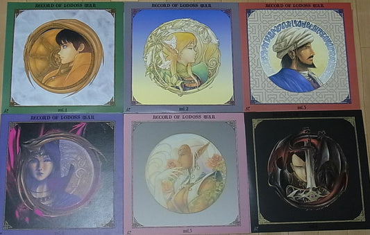 Record of Lodoss War LD Vol. 1-6 Complete Set Laser Disc 