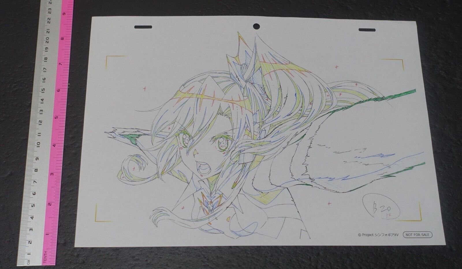 SYMPHOGEAR XV Reproduction Key Frame Art Sheet B 