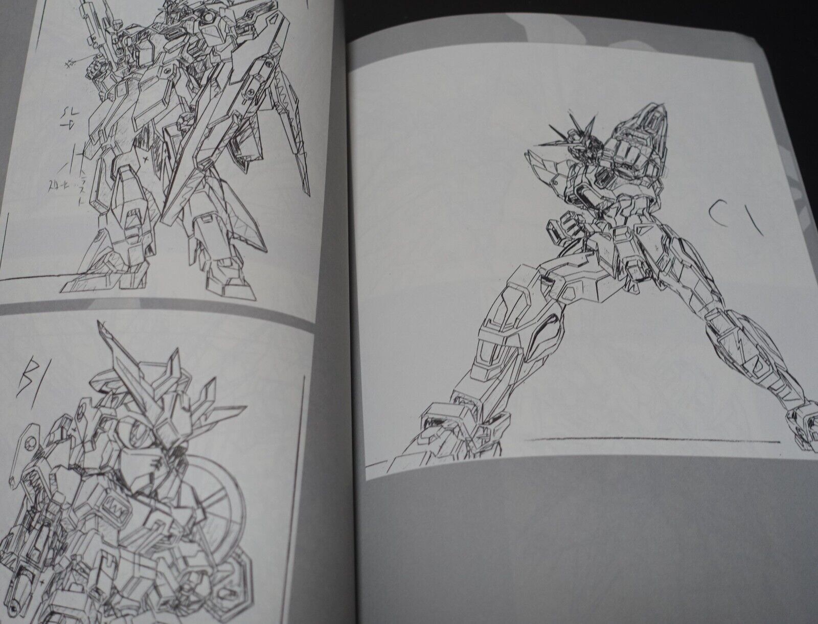Masami Obari Animation Gundam Build Fighters Key Frame Art Book Rakugaki Damashi 