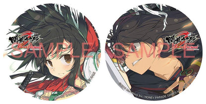Senran Kagura Burst Re Newal 100 mm Button Badge Asuka & Homura Set 