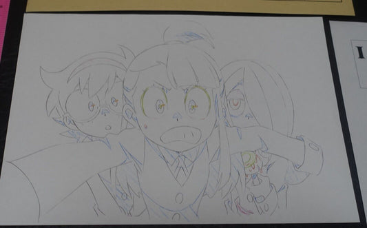 Little Witch Academia Reproduction Key Frame Art Sheet Akko Lotte Sucy TRIGGER 